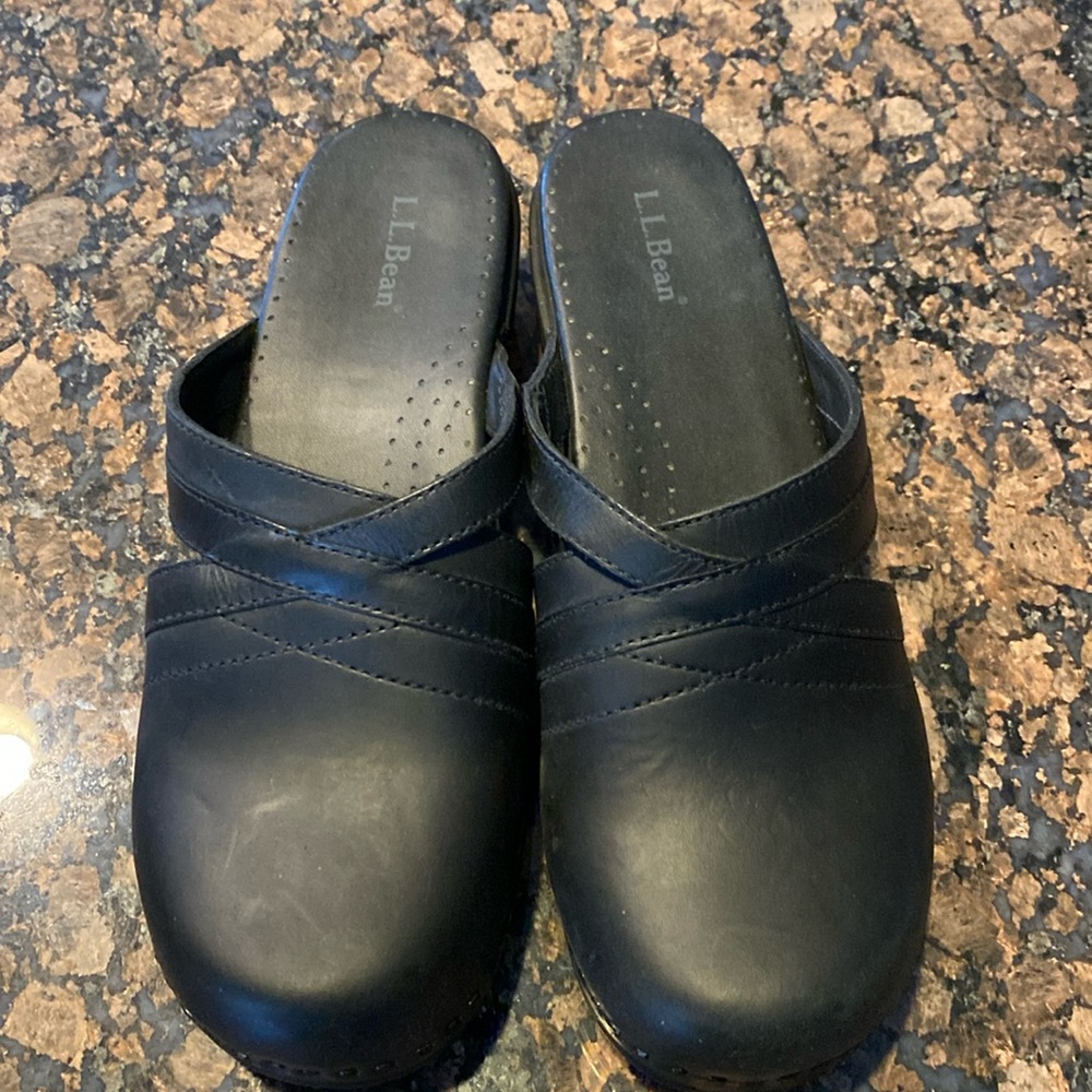 Women’s black L.L. Bean clogs. Never worn!